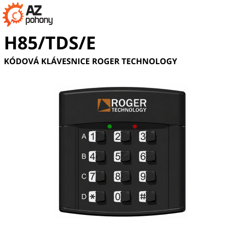 H85/TDS/E - kódová klávesnice Roger Technology